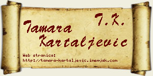 Tamara Kartaljević vizit kartica